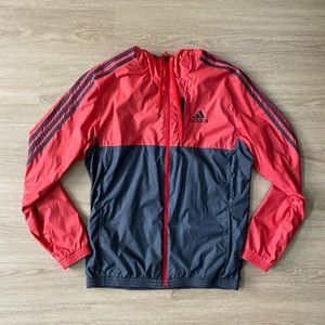 Adidas Athletic Light Jacket Coral/Dark Grey Size M